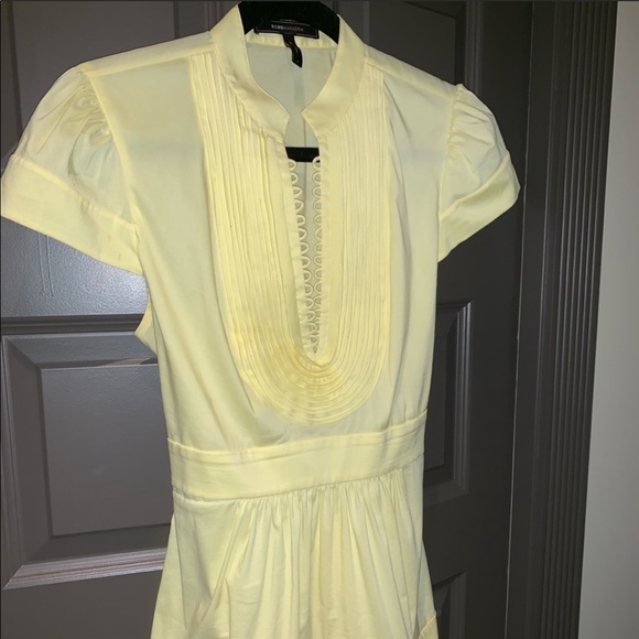 *2 for $25* BCBGMaxAzria yellow blouse - Picture 7 of 7